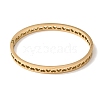 Hollow 304 Stainless Steel Hinged Bangles for Women BJEW-H644-06G-4