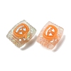 Halloween Frosted Transparent Resin Beads RESI-A048-01A-3
