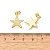 Brass Stud Earrings EJEW-B118-03G-5