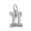 Brass Micro Pave Cubic Zirconia Charms KK-E077-02P-11-2