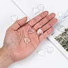 Transparent Glass Heart Cabochons GGLA-R021-20mm-7