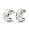 304 Stainless Steel Round Stud Earrings for Women EJEW-K244-26P-1
