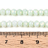 Anti-Tarnish Electroplate Rondelle Glass Beads Strands X-EGLA-T021-4mm-17-06-4