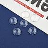 Transparent Glass Cabochons X-GGLA-R026-12mm-6