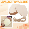 20Pcs Finished Wood Sheild Big Pendants FIND-SP0005-18-7
