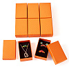 Rectangle Cardboard Paper Jewelry Box CON-TAC0015-01G-1