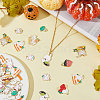 SUPERFINDINGS 32Pcs 16 Style Easter Alloy Enamel Pendants ENAM-FH0001-75-5