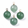 Natural Mixed Gemstone & Glass Charms G-N332-024-3