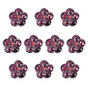 10Pcs Transparent Handmade Bumpy Lampwork Beads LAMP-TADJ0001-48A-2