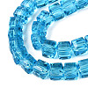 Transparent Glass Beads Strands GLAA-R041-8x8mm-A11-3