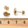 Rack Plating Brass Micro Pave Clear Cubic Zirconia Stud Earrings EJEW-K299-01G-Q-5