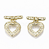 Brass Toggle Clasps KK-T057-056-NF-1