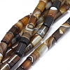 Natural Banded Agate/Striped Agate Beads Strands G-D0005-46-1