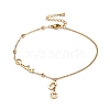 Goodlock and Initial Letter G Charm Anklet for Women STAS-D454-04G-1