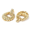 Rack Plating Brass Micro Pave Cubic Zirconia Dangle Stud Earrings EJEW-M230-04G-2