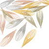 16Pcs 4 Colors Brass Filigree Pendants KKC-TA0001-08B-2