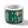 Christmas Hexagon with Word Writable Roll Stickers DIY-G061-12A-2