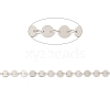 Anti-Tarnish Rhodium Plated 925 Sterling Silver Flat Round Link Chains STER-NH0001-27B-P-2