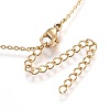 304 Stainless Steel Pendant Necklaces NJEW-O108-29-4