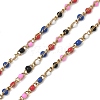 304 Stainless Steel Enamel Twisted Chains STAS-R100-40G-03-1