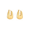 U-Shaped Stainless Steel Hoop Earrings for Women GG9870-1-1