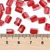 Transparent Spray Painted Glass Seed Beads SEED-L011-10A-11-4