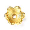 6-Petal Alloy Enamel Bead Caps FIND-G029-04G-02-2