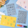 CRASPIRE 2 Sheets 2 Styles PVC Plastic Stamps DIY-CP0009-99-4
