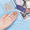 SUNNYCLUE 200Pcs Brass Rhinestone Spacer Beads FIND-SC0007-06-3