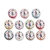 Printed Opaque Acrylic European Beads AC-CBA6BCC-06-1