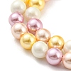 Electroplated Shell Pearl Beads Strands SHEL-F008-03A-05-3