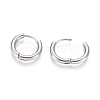 Tarnish Resistant 202 Stainless Steel Huggie Hoop Earrings A-EJEW-F111-16mm-P-3