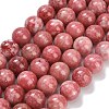 Natural Thulite Beads Strands G-C280-B17-10mm-2