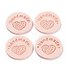 Microfiber Knitting Heart Label Tags PATC-PW0001-001M-1