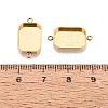 304 Stainless Steel Connector Cabochon Settings STAS-Q113-34G-3
