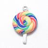 Handmade Polymer Clay Pendants CLAY-Q240-010C-1