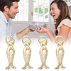 10Pcs Brass Pendants KK-BBC0025-86-7