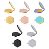 10Pcs 5 Colors 304 Stainless Steel Cuff Earrings EJEW-HS0001-43A-1