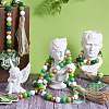 3Pcs 3 Style Wood Beaded Garlands HJEW-SZ0001-37-6