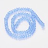 Faceted Bicone Transparent Glass Bead Strands GLAA-J082-A08-2
