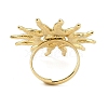 Ion Plating(IP) Textured Sun 304 Stainless Steel Adjustable Rings for Women X-RJEW-H231-01G-3