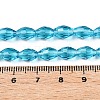 Transparent Glass Beads Strands EGLA-A037-T6x8mm-D03-4