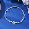 Electroplate Glass Beads Stretch Bracelets for Women BJEW-JB11397-02-1