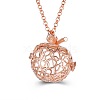 Hollow Heart Alloy Cage Pendant Necklaces SW2952-5-1