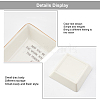 Porcelain Square Ring Holder DJEW-WH0013-019-5