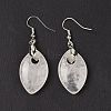 Natural Quartz Crystal Dangle Earrings EJEW-F343-B06-2