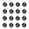 Platinum Plated Alloy Charms LS-ENAM-S118-02J-P-2