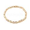 Brass Micro Pave Cubic Zirconia Link Chain Bracelets KK-R217-46G-4