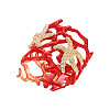 Ocean Alloy Enamel Starfish Hinged Cuff Bangles for Women WG74D0D-01-1