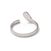 Non-Tarnish 304 Stainless Steel Open Cuff Rings RJEW-Q808-02A-P-3